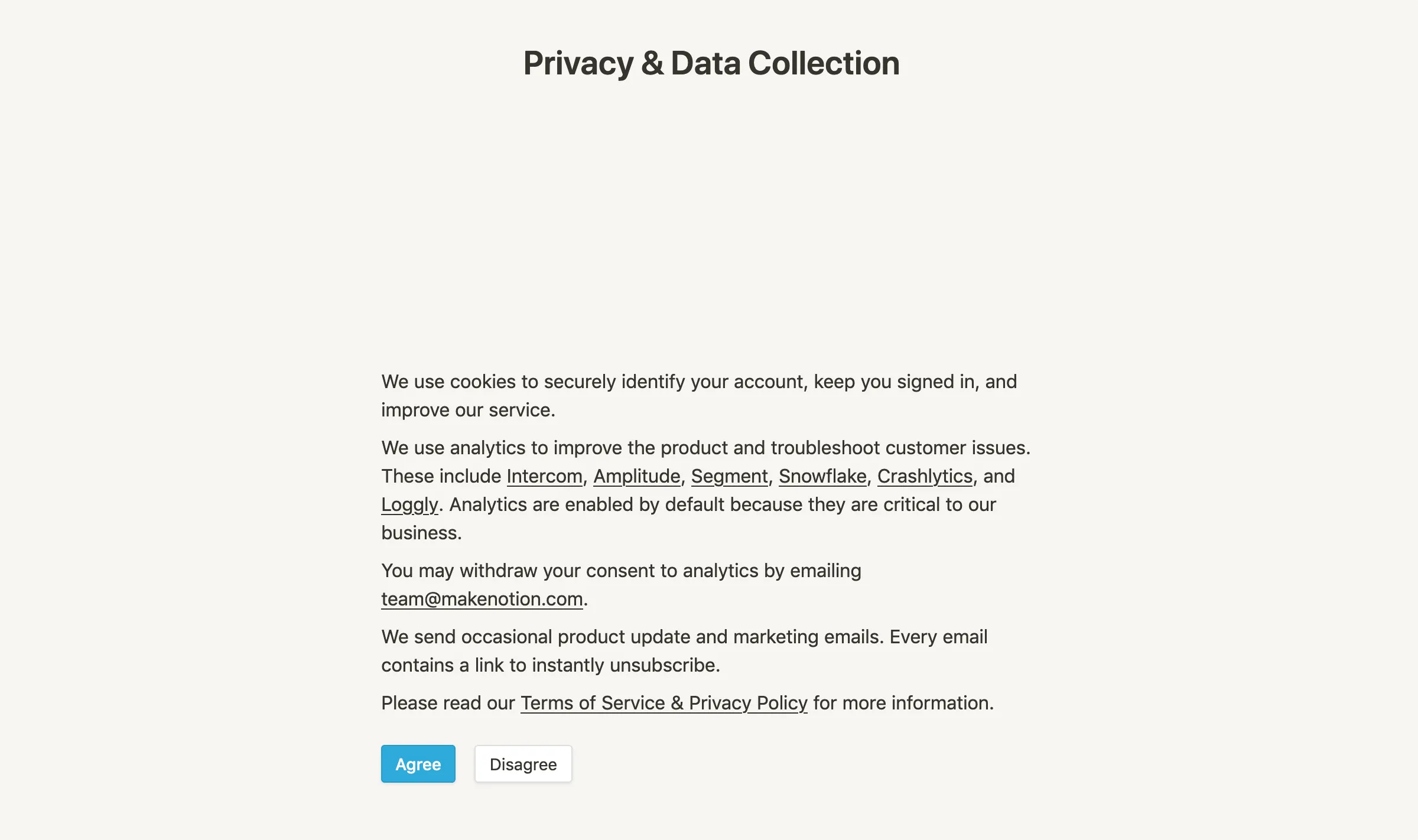 Notion privacy